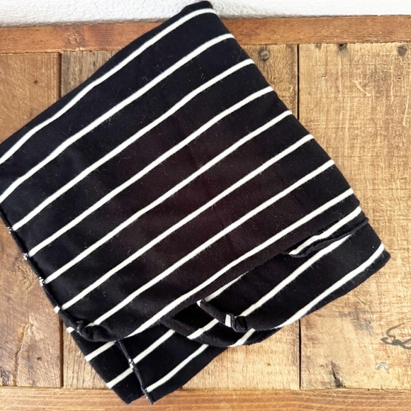 Cozy Soft Striped Cotton Stretch Baby Swaddle Blanket 35โx35โ Minimalist Modern - Picture 3 of 4